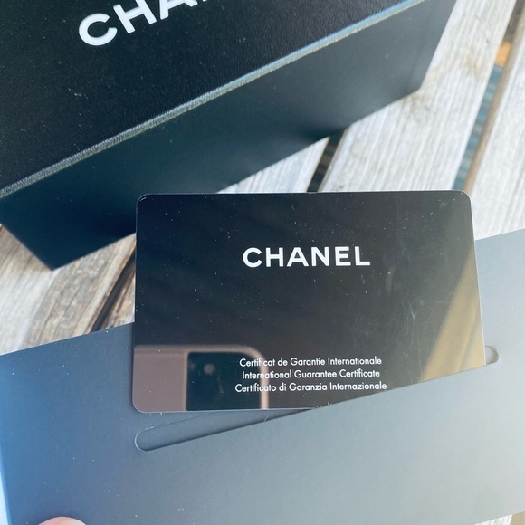 NEW Authentic CHANEL Sunglasses Box International Guarantee Cert/Card & booklet main image 8